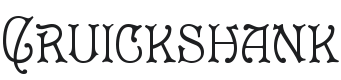 Cruickshank Font Preview