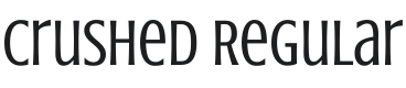 Crushed Font Preview