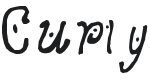 Curly Font Preview