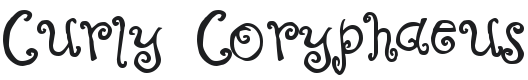 Curly Coryphaeus Font Preview