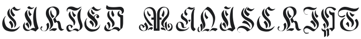 Curved Manuscript, 17th c. Font Preview