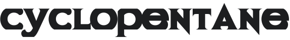 Cyclopentane Font Preview