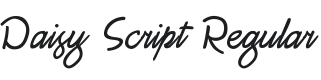 Daisy Script Font Preview