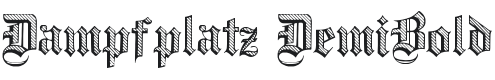 Dampfplatz DemiBold Font Preview