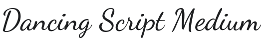 Dancing Script Medium Font Preview