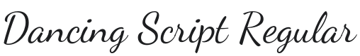 Dancing Script Font Preview