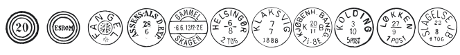Danish Postal Markings Font Preview