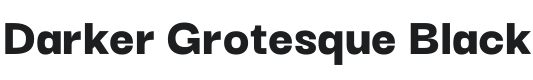 Darker Grotesque Black Font Preview