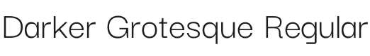 Darker Grotesque Regular Font Preview