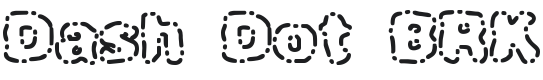 Dash Dot Font Preview