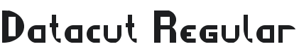Datacut Font Preview