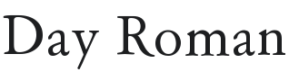 Day Roman Font Preview
