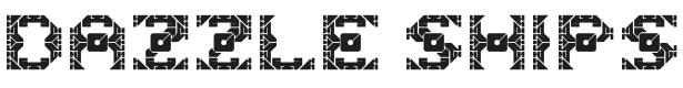 Dazzle Ships Font Preview