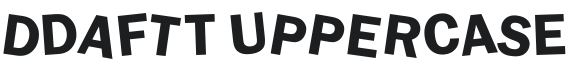 dDAFTt UPPERcase Font Preview