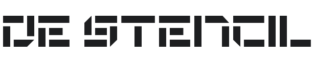 De Stencil NF Font Preview