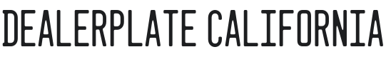 Dealerplate Font Preview