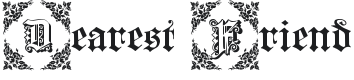 Dearest Friend Font Preview