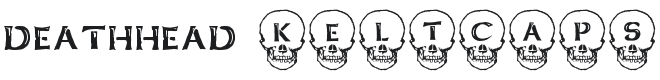 Deathhead KeltCaps Font Preview