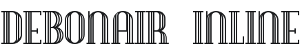 Debonair Inline Font Preview