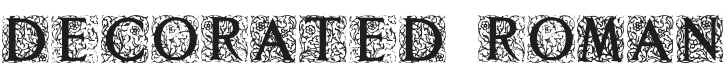 Decorated Roman Font Preview
