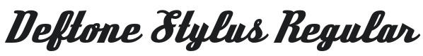 Deftone Stylus-Regular Font Preview