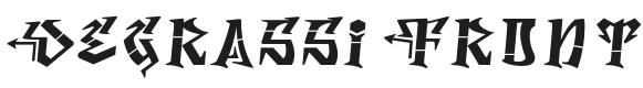 Degrassi Front-Regular Font Preview