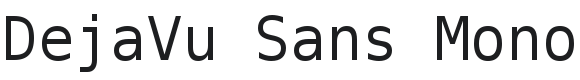 DejaVu Sans Mono Font Preview