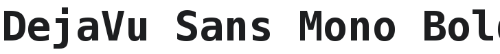 DejaVu Sans Mono Bold Font Preview