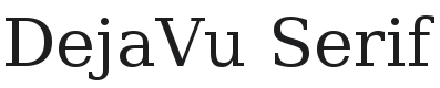 DejaVu Serif Font Preview