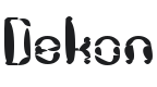 Dekon Font Preview