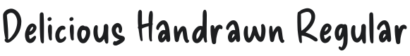 Delicious Handrawn Font Preview