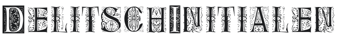 Delitsch Initialen Font Preview