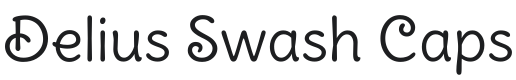 Delius Swash Caps Font Preview
