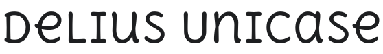 Delius Unicase Font Preview