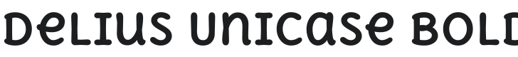 Delius Unicase Bold Font Preview