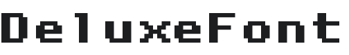 DeluxeFont Regular Font Preview