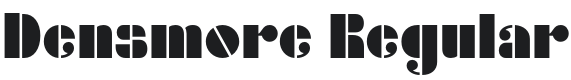 Densmore Font Preview