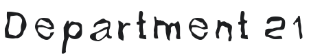 Department 21 Font Preview