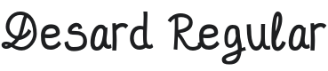 Desard Font Preview