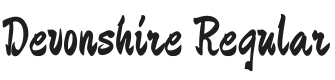 Devonshire Font Preview