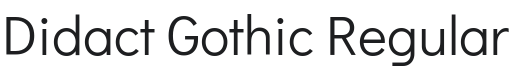 Didact Gothic Font Preview