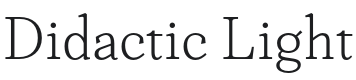 Didactic Light Font Preview