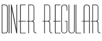 Diner Font Preview