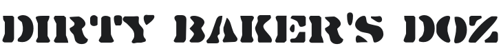 Dirty Baker's Dozen Font Preview