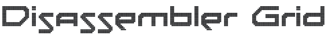 Disassembler Font Preview
