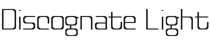 Discognate Light Font Preview