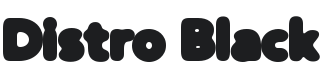 Distro Black Font Preview