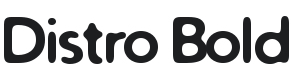 Distro Bold Font Preview