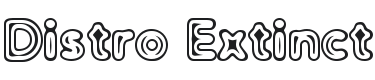 Distro Extinct Font Preview