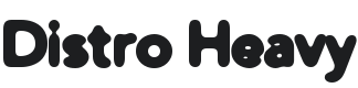 Distro Heavy Font Preview